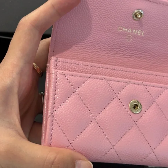 Chanel 22K Pink wallet/ card holder - Picture 9 of 11
